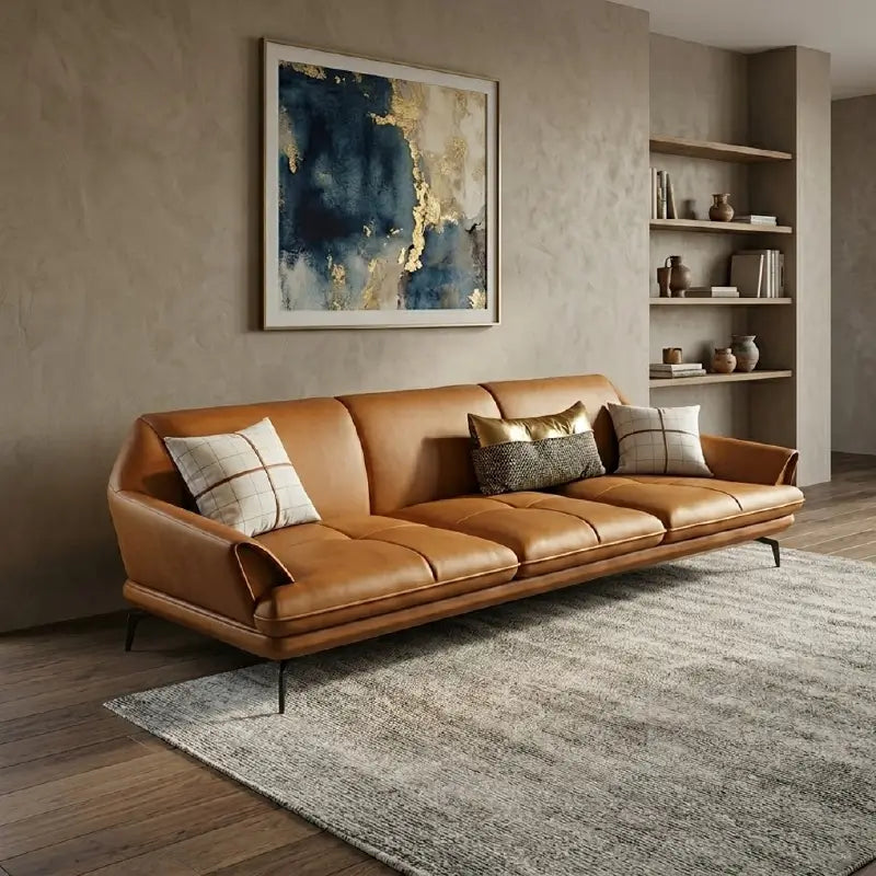 l shape sofa with armrest and backrest panel close-up, cushion detail