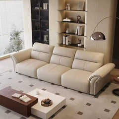 sofa bed set shown in the pull-out sleeping position with high back support alternate front angle