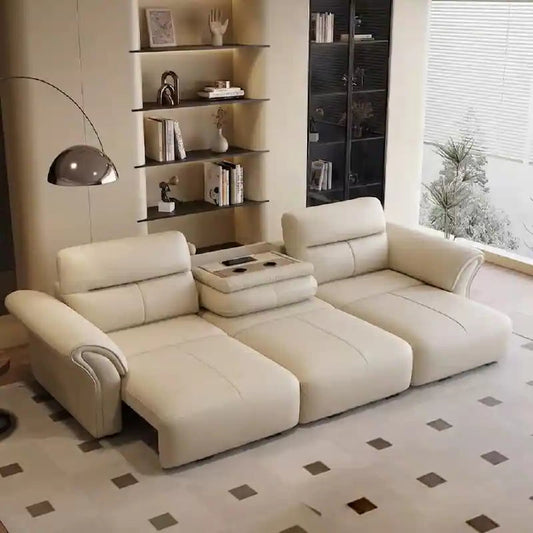 sleeper sofa showing the sofa-to-bed conversion with high back support