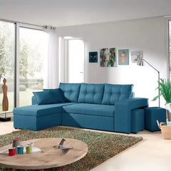 double sofa bed open bed view for guest sleeping with double sleeping surface