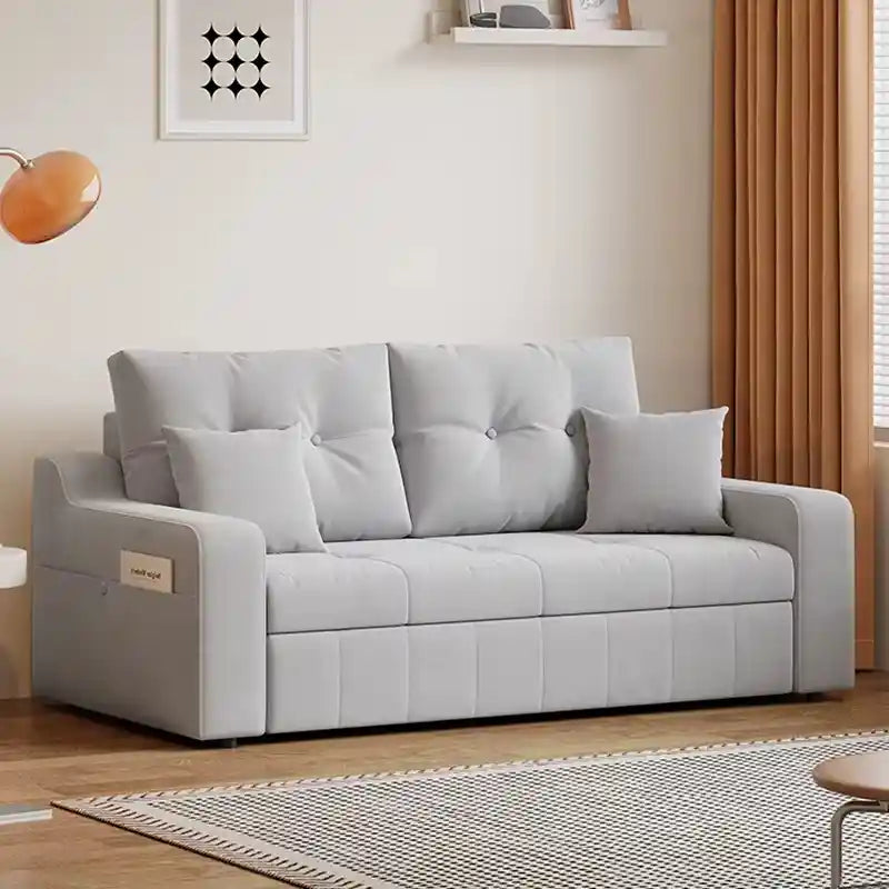 sofa bed storage closed sofa view for everyday seating with under-seat storage