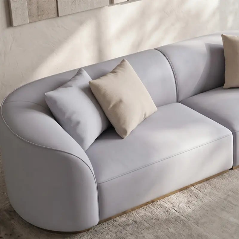 curved sofa set product view