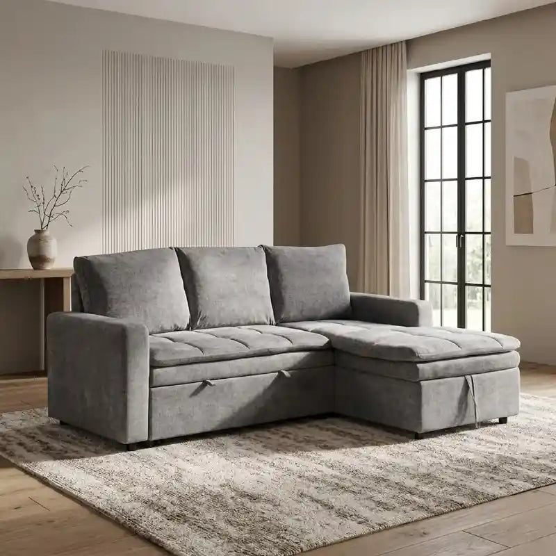 sofa bed with storage full seating layout with padded back support with storage lounger