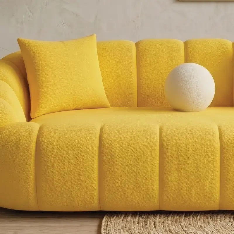 sofa brings together sculptural elegance and everyday comfort in a distinctive 3 seater sofa