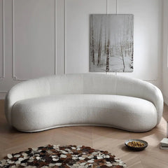 3 seater sofa set with wraparound backrest and deep bench seating, armrest detail