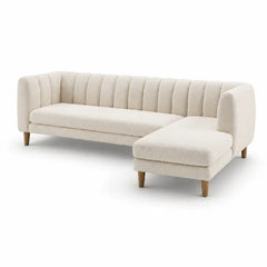 leatherette sofa set with tan leatherette upholstery with fine-grain texture, lounger detail