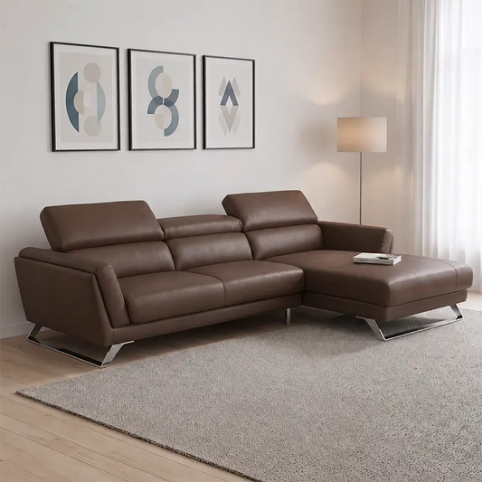 Raft L shape sofa with adjustable headrests by Wexley