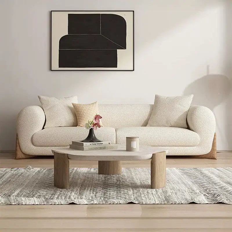 Stylish modern sofa set in Bangalore shown in a chic apartment setting near MG Road. Buy online or visit the Wexley showroom.