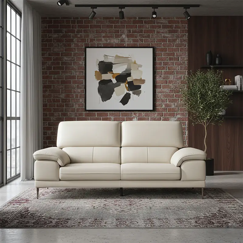 Sofa with leather appeal, leather sofa style and luxury sofa set comfort
