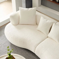 lounge sofa with armrest and backrest curve detail, cushion detail