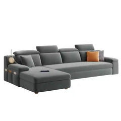 sofa bed storage showing the sofa-to-bed conversion with USB charging