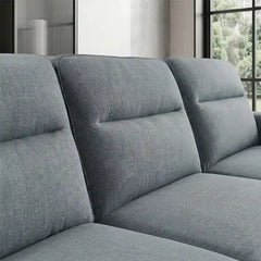 l shape sofa bed side storage and armrest view with hidden storage