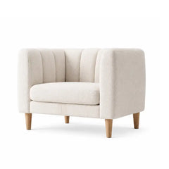 leatherette sofa set with backrest panel and piping detail, raised base view