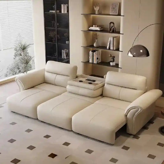 sleeper sofa showing the sofa-to-bed conversion with high back support