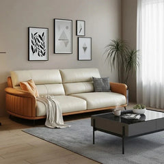 Carve Premium Leather-Look Sofa Set
