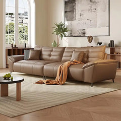 3 seater sofa set with soft cushioned arms and supportive backrest, front three-quarter view