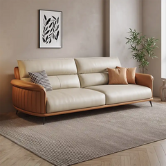 Modern leather seating with premium sofa and modern sofa design 3 seater matte finish