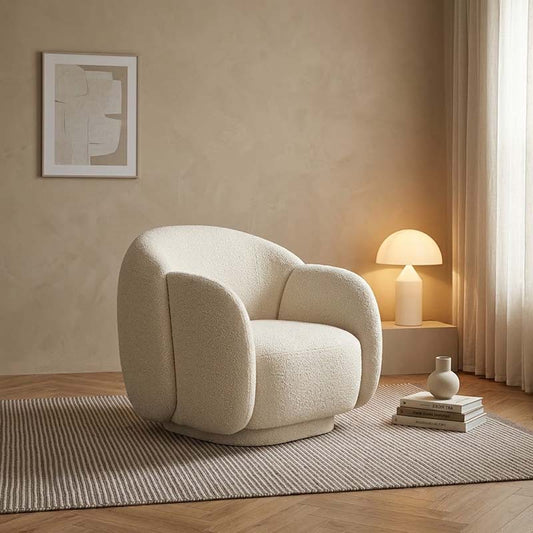 Azelio Arm Chair for Lounge Custom Crafted to Order