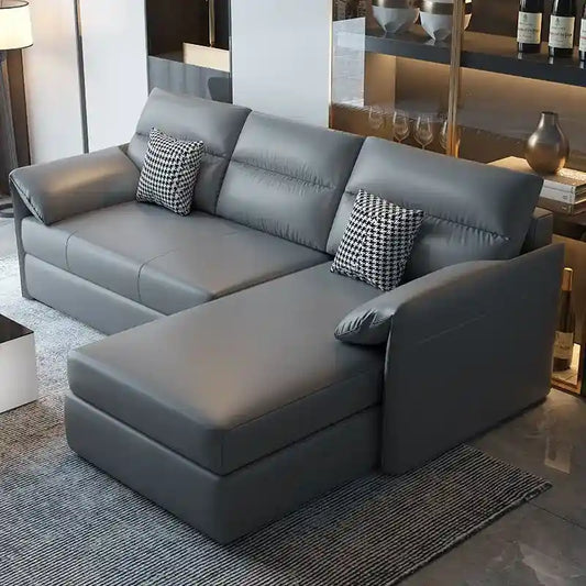 sofa bed with storage showing the sofa-to-bed conversion with hidden storage