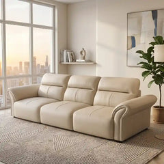 sofa bed set side angle showing the seating profile with high back support