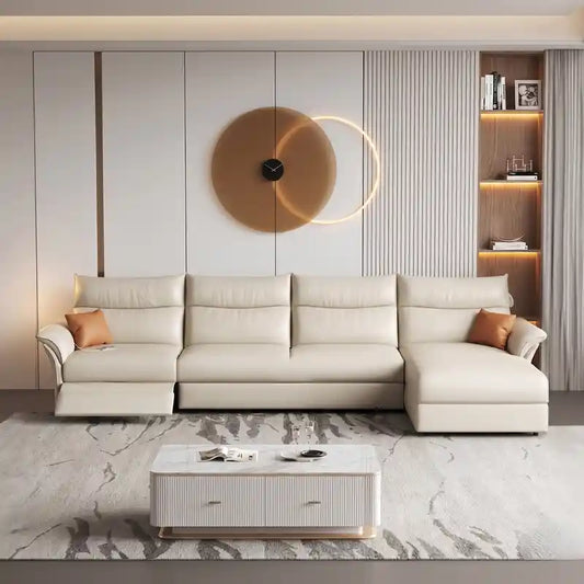 sofa bed with storage side angle showing the seating profile with storage lounger alternate front angle