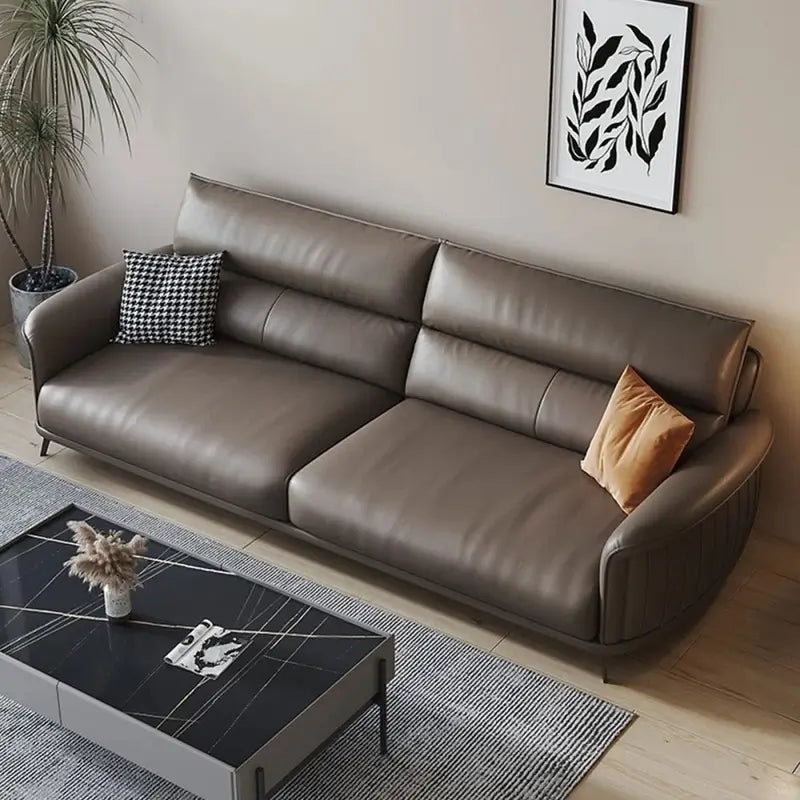 Cravia is a modern 3 seater leather couch designed for comfort and style in equal measure.