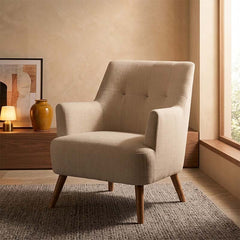 Eldric Arm Chair for Lounge Custom Handmade to Order