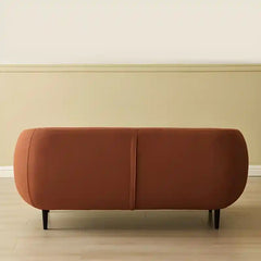Luxury sofa with wraparound backrest and compact seating, right-side view