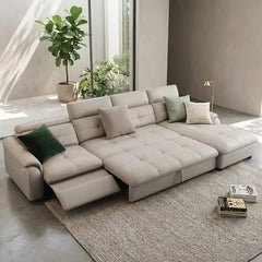 l shape sofa bed closed sofa view for everyday seating with USB charging