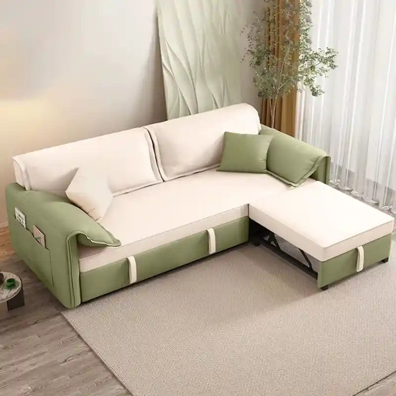 sofa bed convertible closed sofa view for everyday seating with side pockets