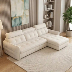 pull out sofa bed with storage showing the sofa-to-bed conversion with storage lounger
