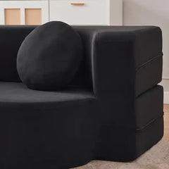 sofa bed folding showing the sofa-to-bed conversion with easy fold-out conversion