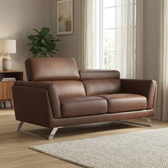 l shape sofa with high back support and leatherette upholstery, armrest close-up