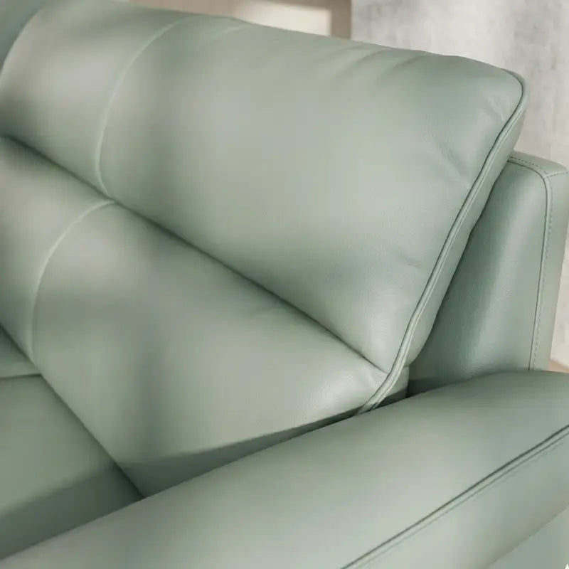 L shape sofa with deep lounge seating and soft back cushions, close-up of seat cushions