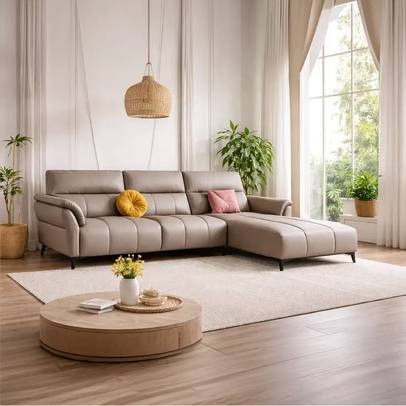 sofa crafted for modern Indian homes seeking both comfort and clarity in design