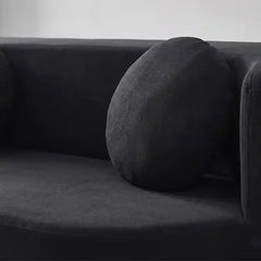 fold out sofa bed showing the built-in storage compartment with easy fold-out conversion