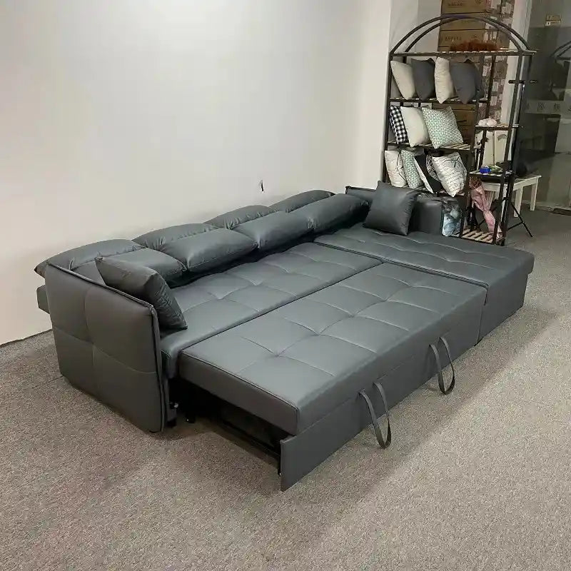 sofa bed with storage showing the built-in storage compartment with lift-up storage