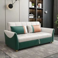 sofa bed storage full seating layout with padded back support with lift-up storage