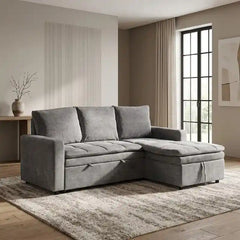 sofa bed with storage full seating layout with padded back support with storage lounger