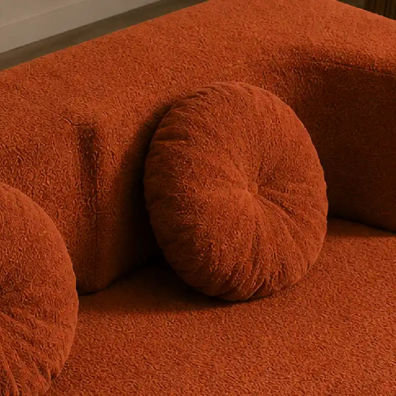 sofa bed folding showing the sofa-to-bed conversion with textured fabric