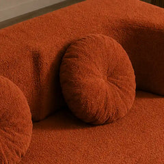 sofa bed folding showing the sofa-to-bed conversion with textured fabric
