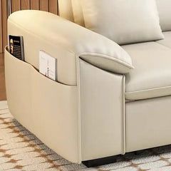 sofa bed storage lounge section and backrest view with hidden storage