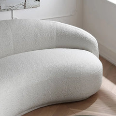 3 seater sofa set with wraparound backrest and deep bench seating, leg and base detail