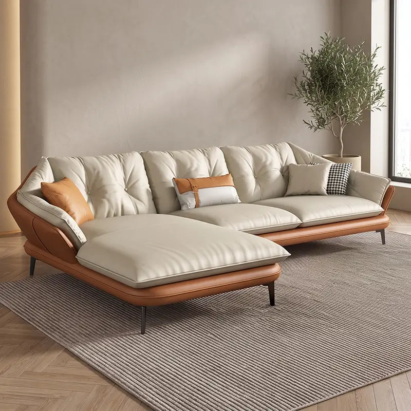 Custom L shaped sofa set handcrafted at Wexley furniture studio in Gattahalli Bangalore