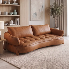 Omero luxury leather sofa set for living room by Wexley